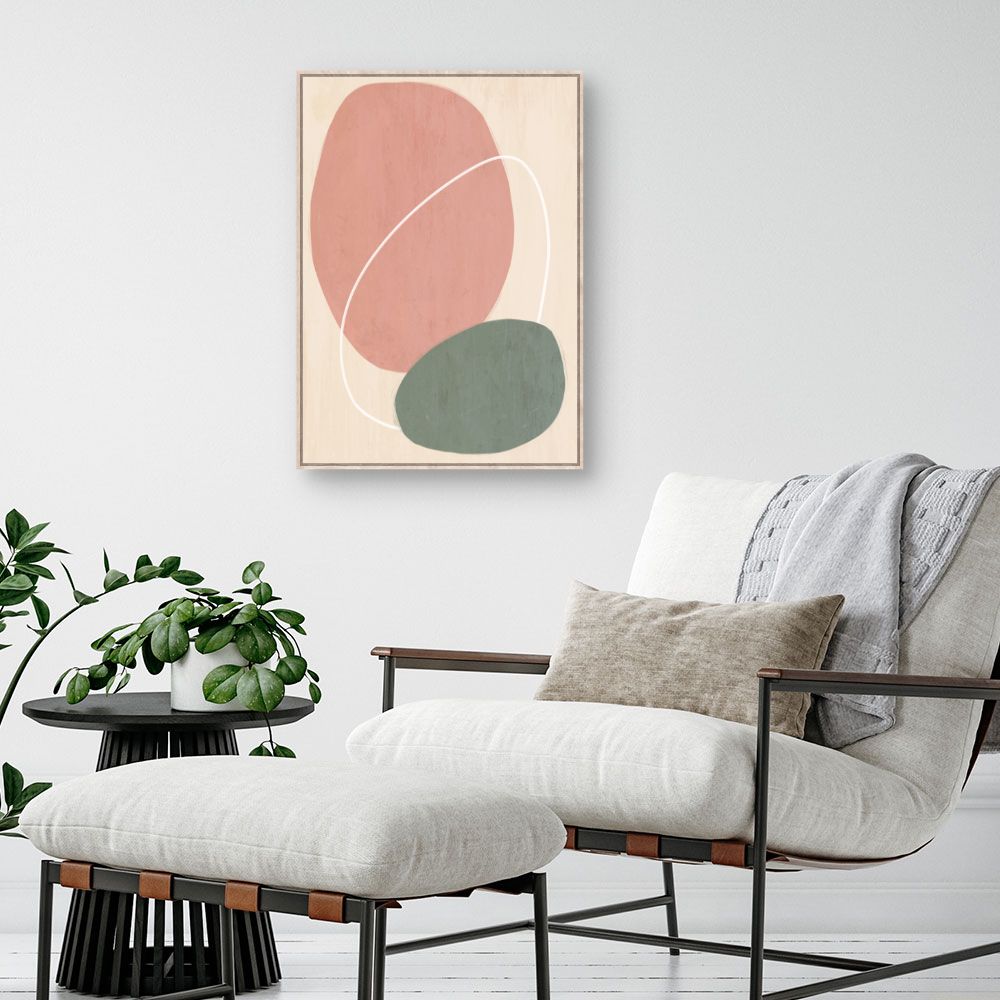 Tableau Formes abstraites douces