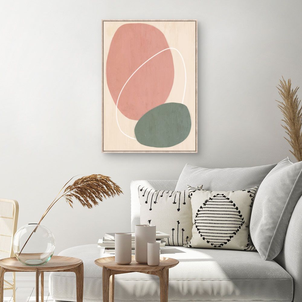 Tableau Formes abstraites douces