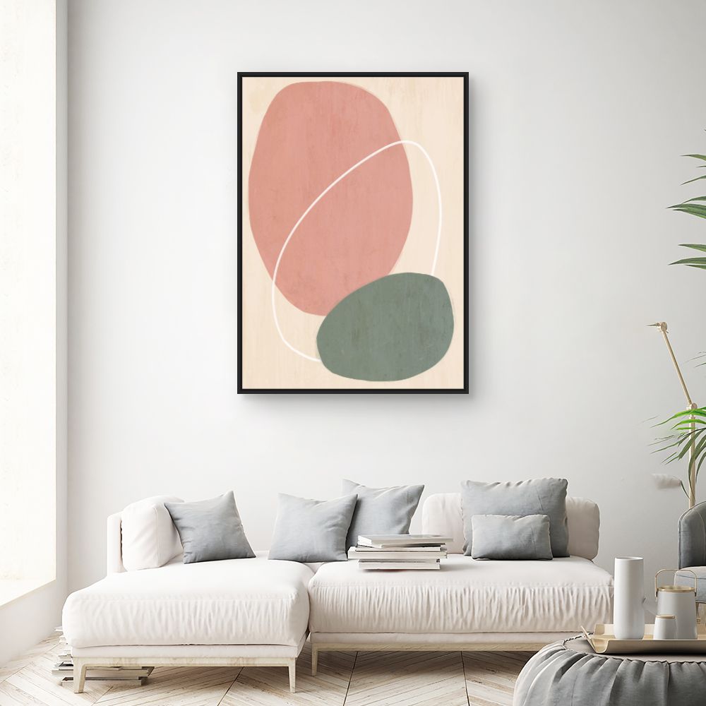 Tableau Formes abstraites douces