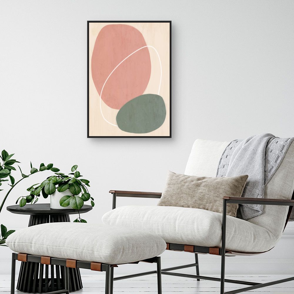 Tableau Formes abstraites douces