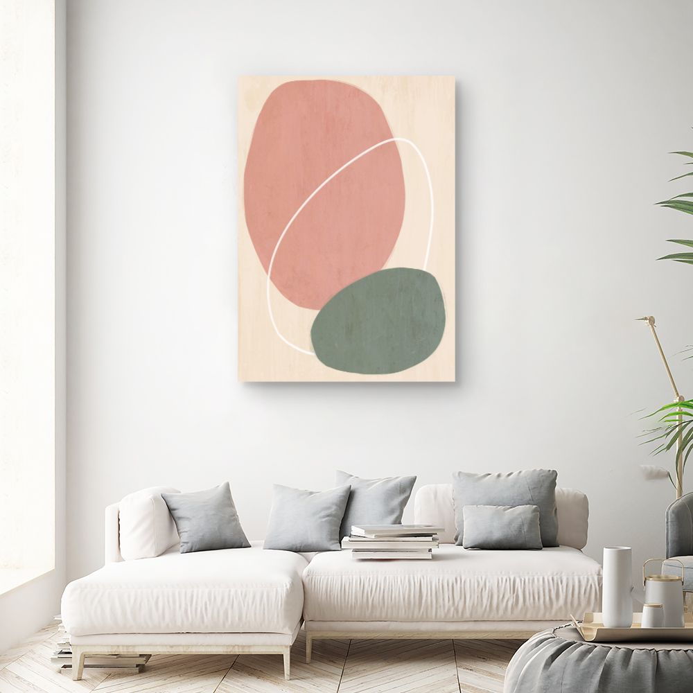 Tableau Formes abstraites douces