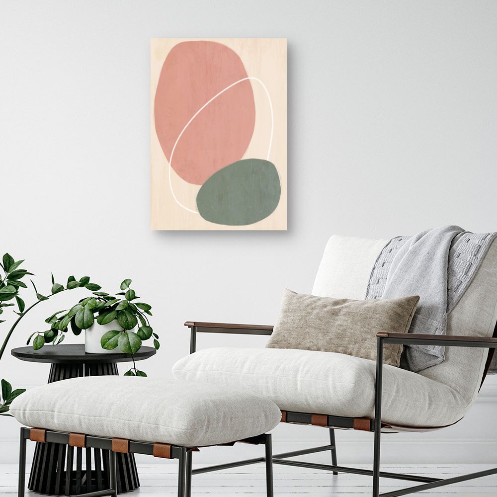 Tableau Formes abstraites douces