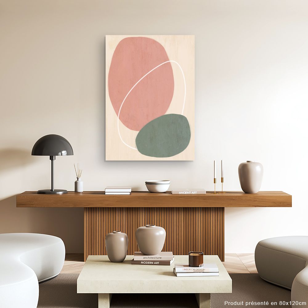 Tableau Formes abstraites douces