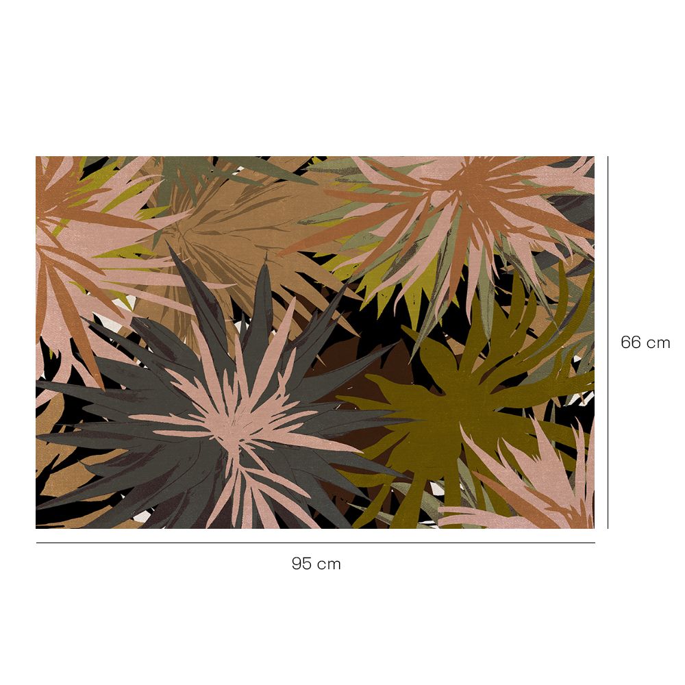 Tapis n°253 Feuilles abstraites dynamiques