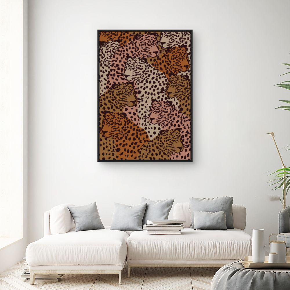 Tableau Léopards superposés