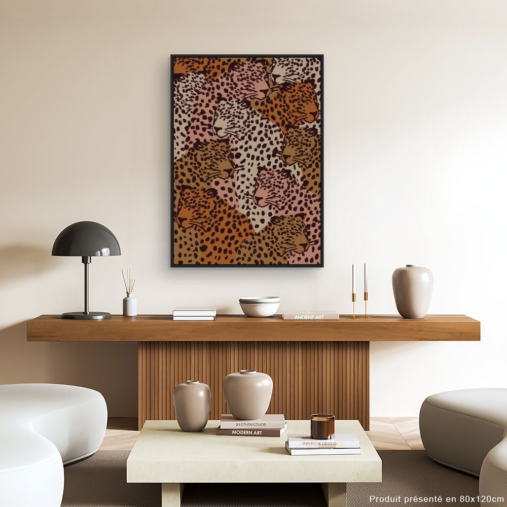 Tableau Léopards superposés