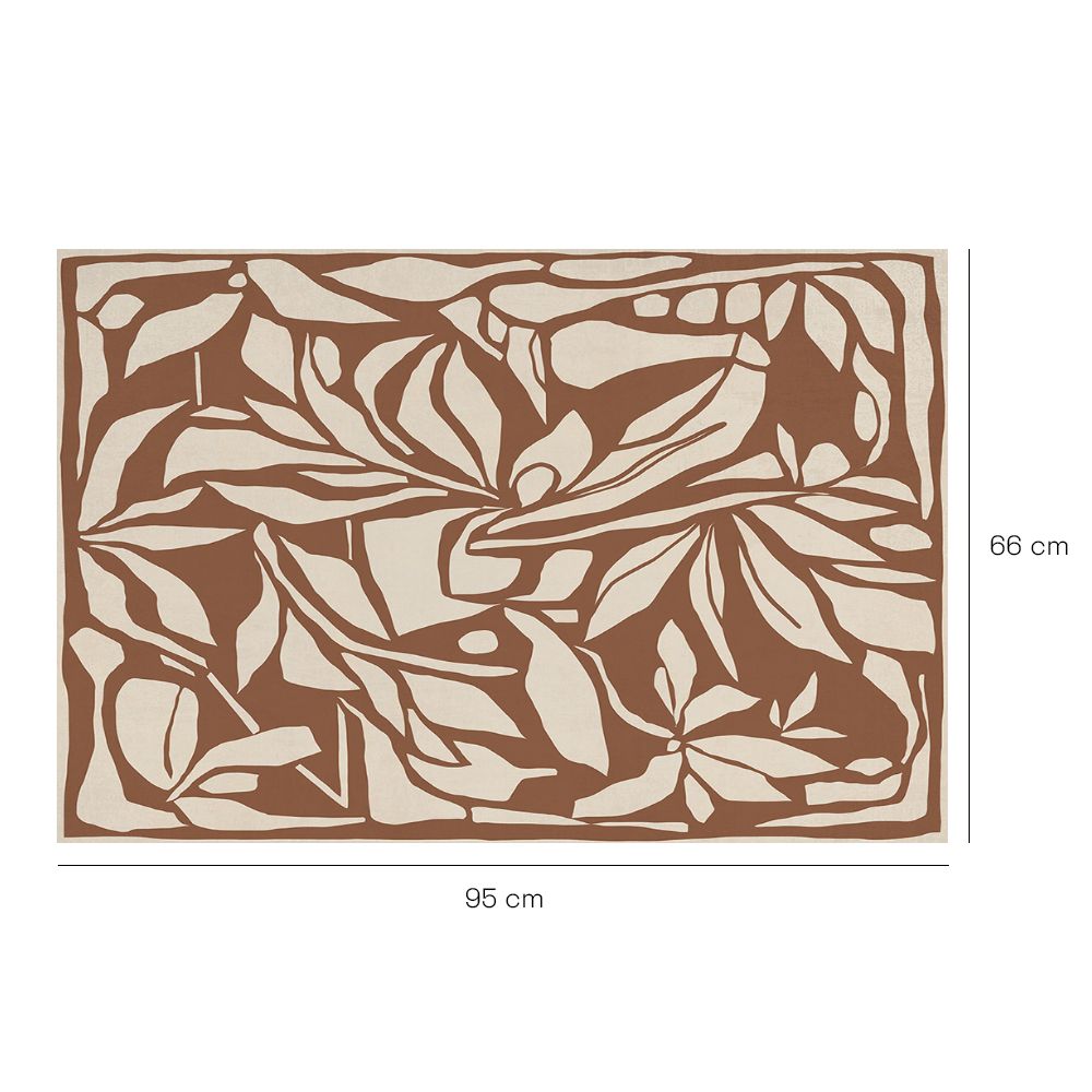 Tapis n°254 Feuillage exotique découpé