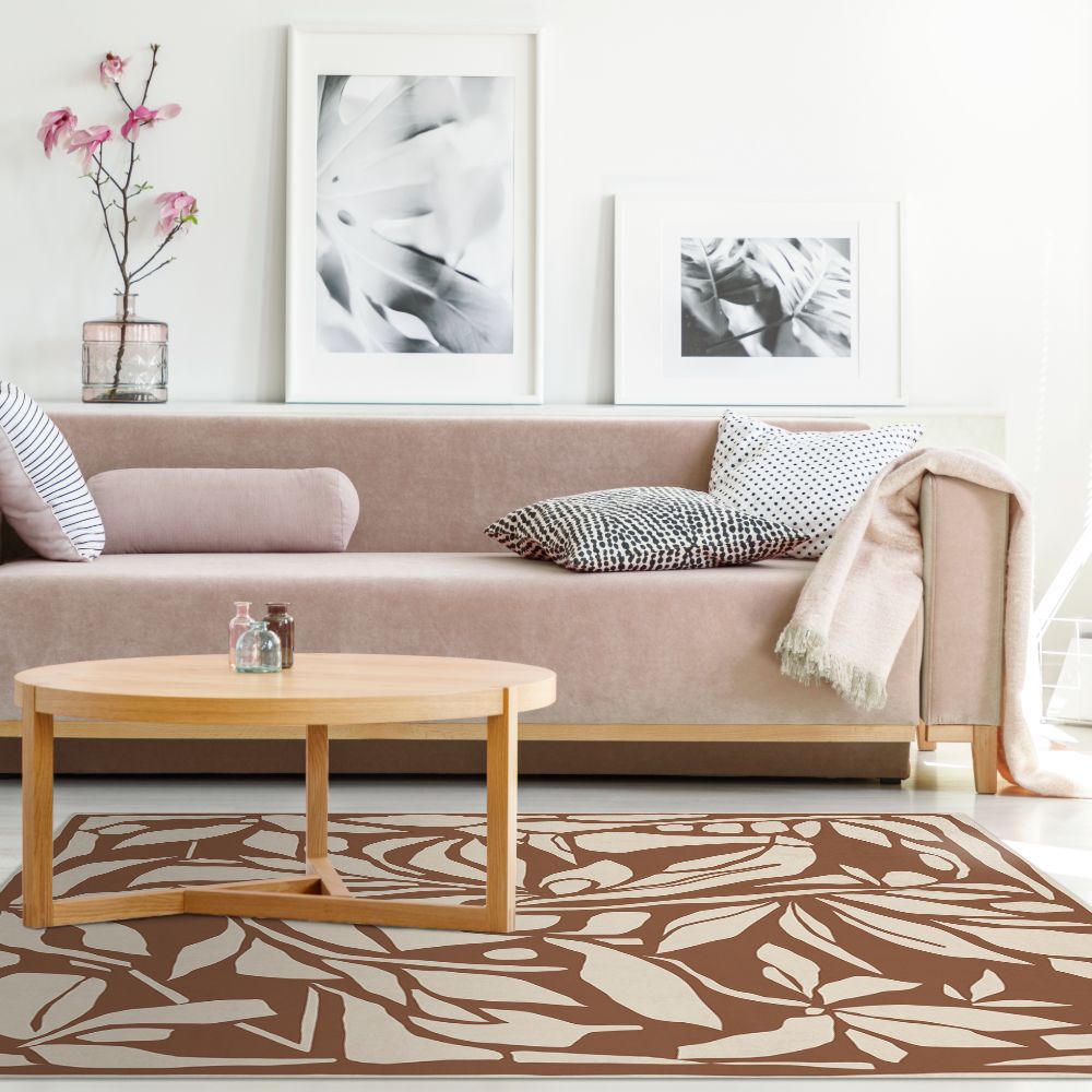 Tapis n°254 Feuillage exotique découpé