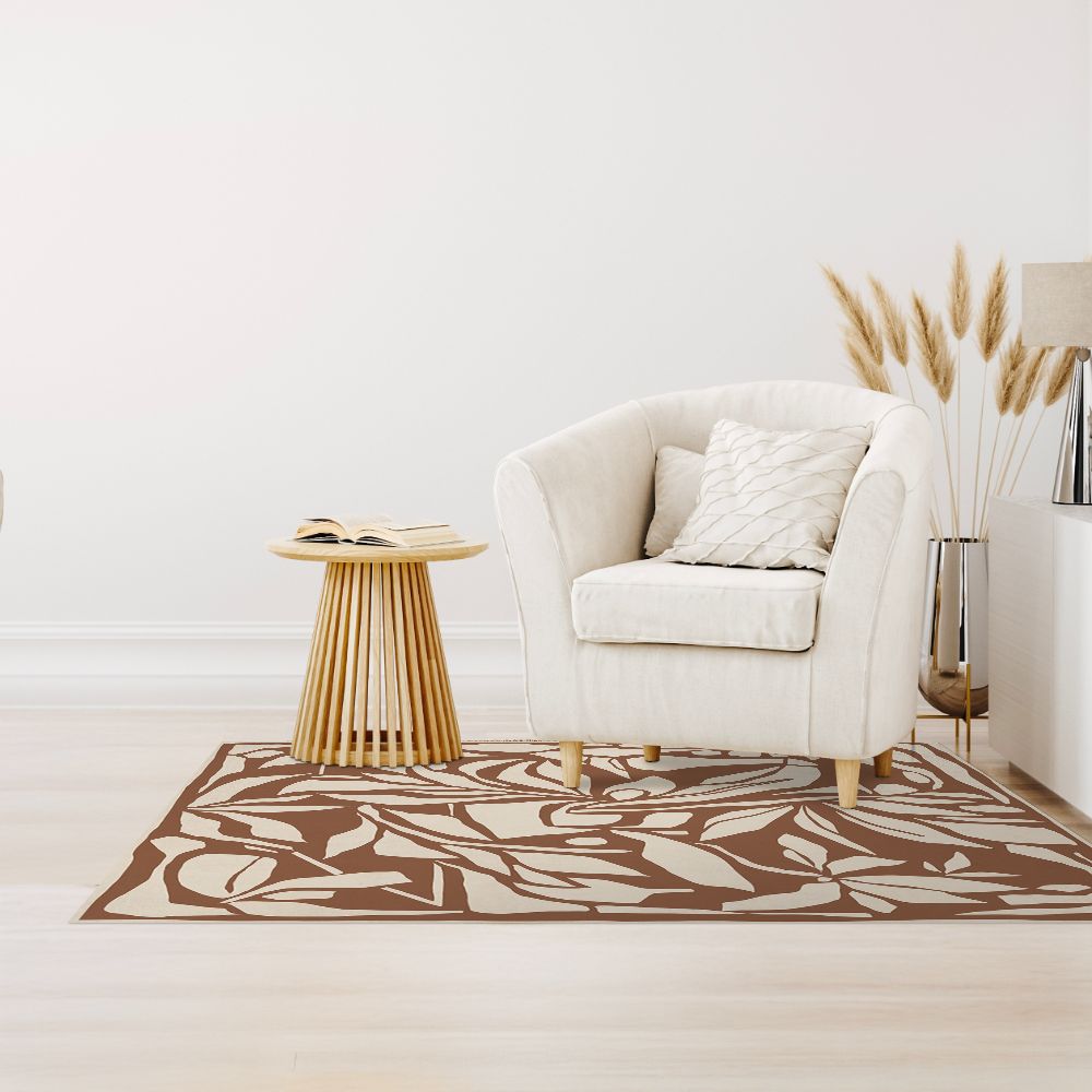 Tapis n°254 Feuillage exotique découpé