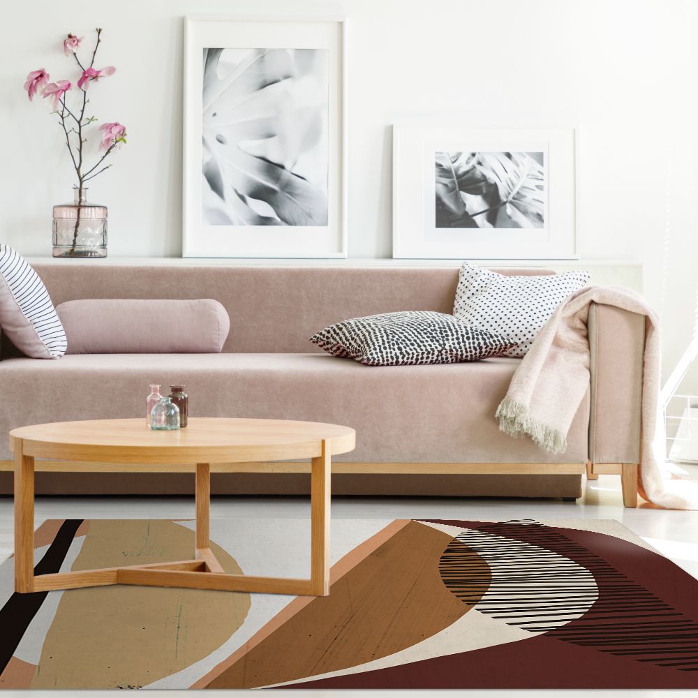 Tapis n°255 Formes abstraites élégantes