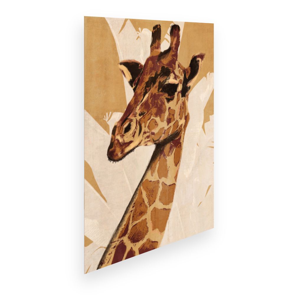 Affiche Élégante girafe sauvage