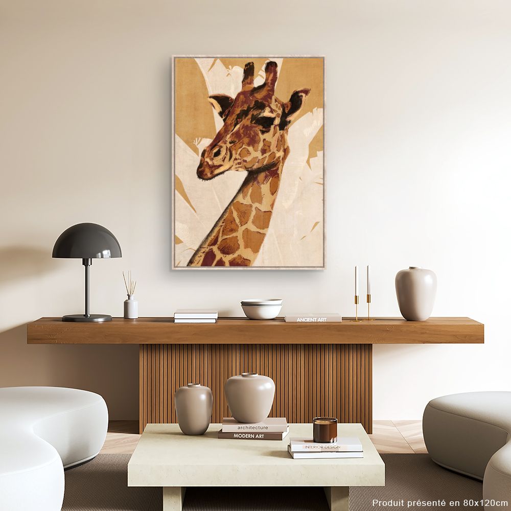 Tableau Portrait de girafe