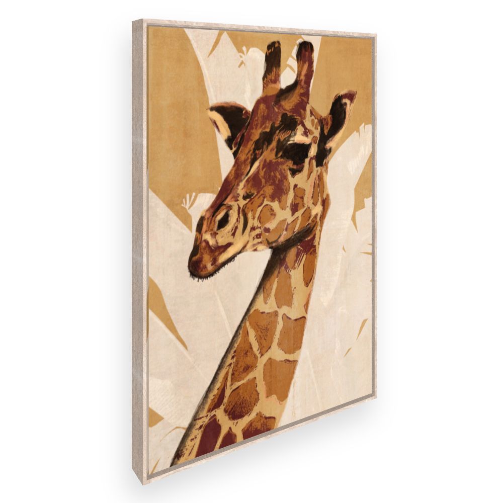 Toile Portrait de girafe