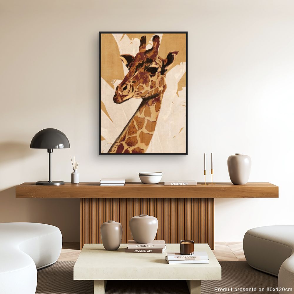 Tableau Portrait de girafe
