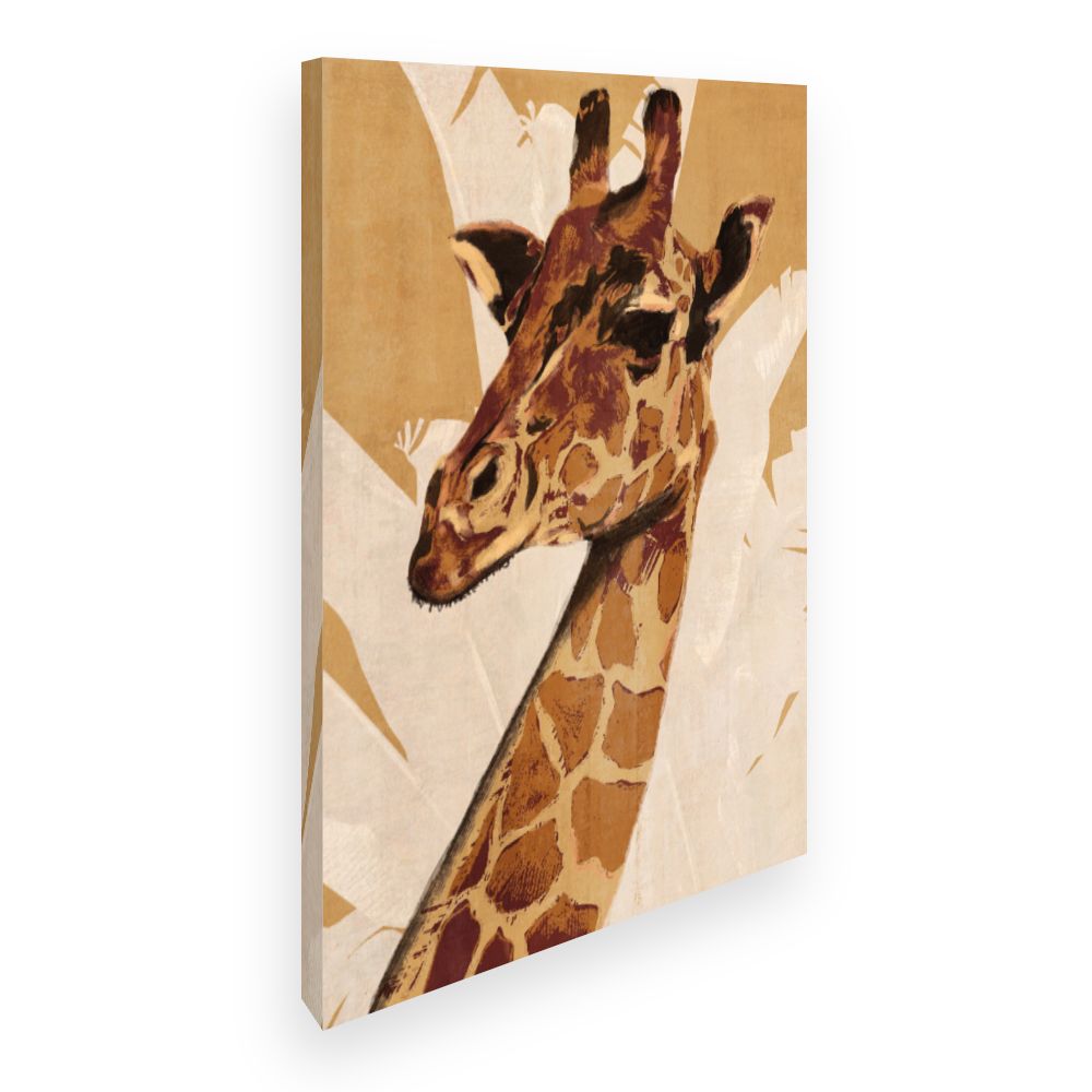 Toile Portrait de girafe