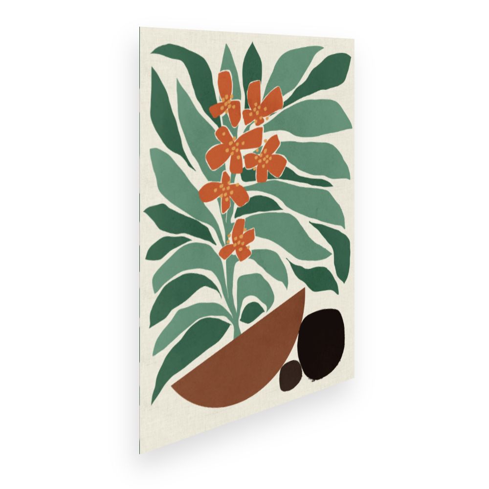 Affiche Fleurs tropicales vibrantes