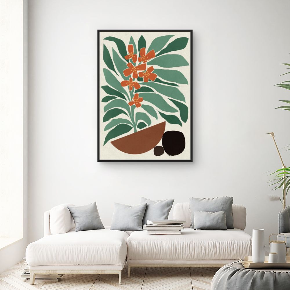 Tableau Fleurs tropicales vibrantes
