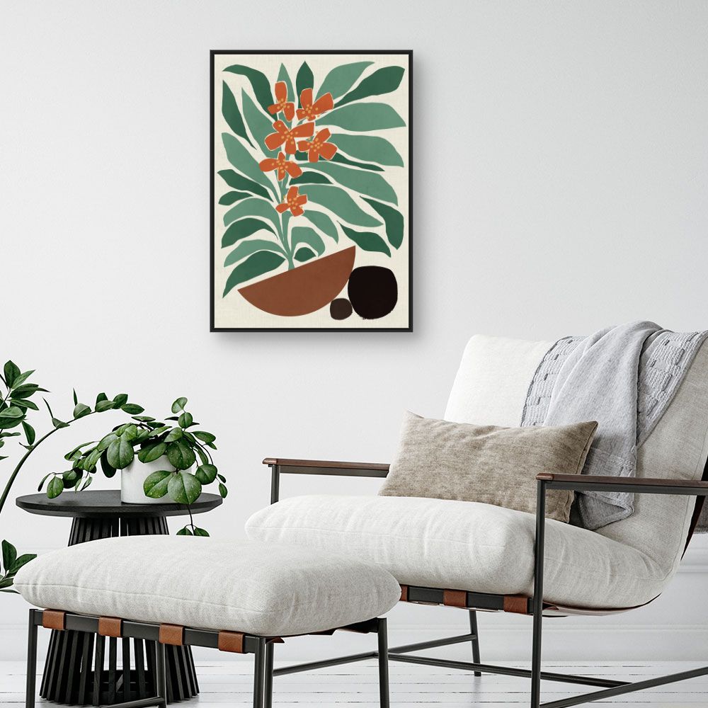 Tableau Fleurs tropicales vibrantes
