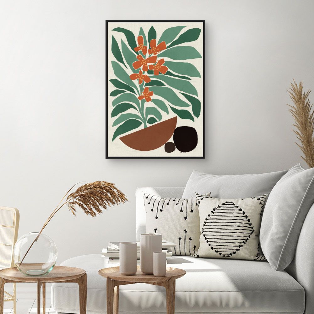 Tableau Fleurs tropicales vibrantes