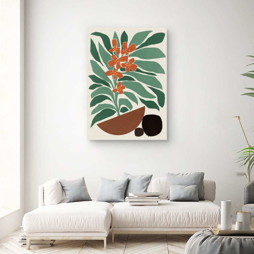 Tableau Fleurs tropicales vibrantes