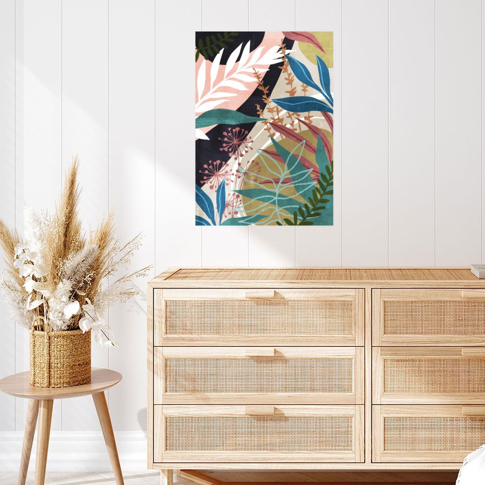 Affiche Feuillage artistique vibrant