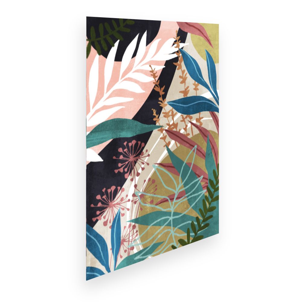 Affiche Feuillage artistique vibrant