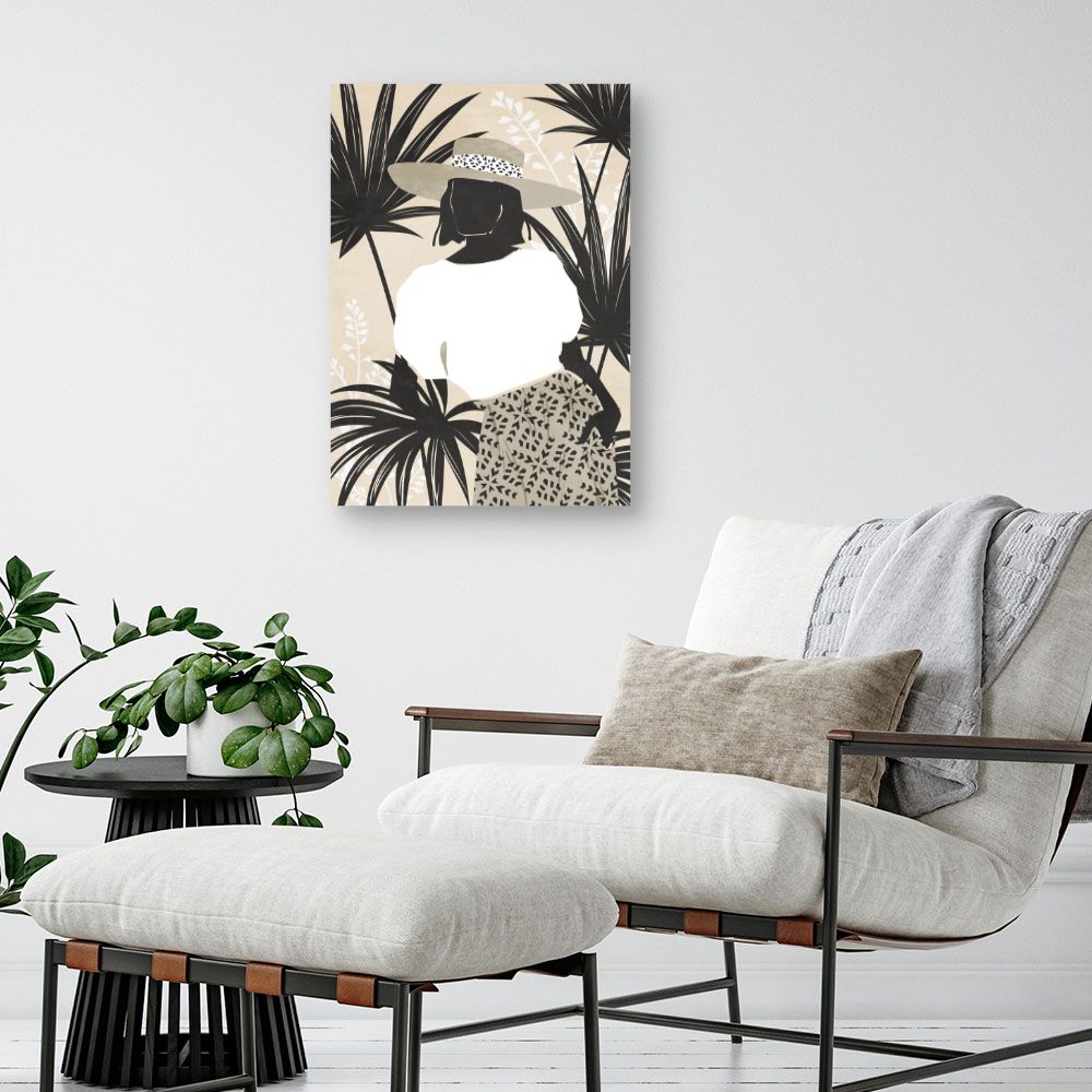 Tableau Silhouette élégante tropicale