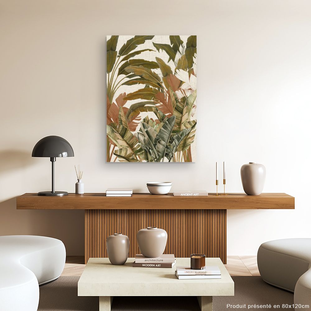 Tableau Feuillage exotique