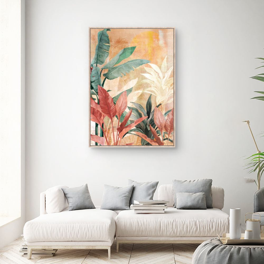 Tableau Feuillage exotique