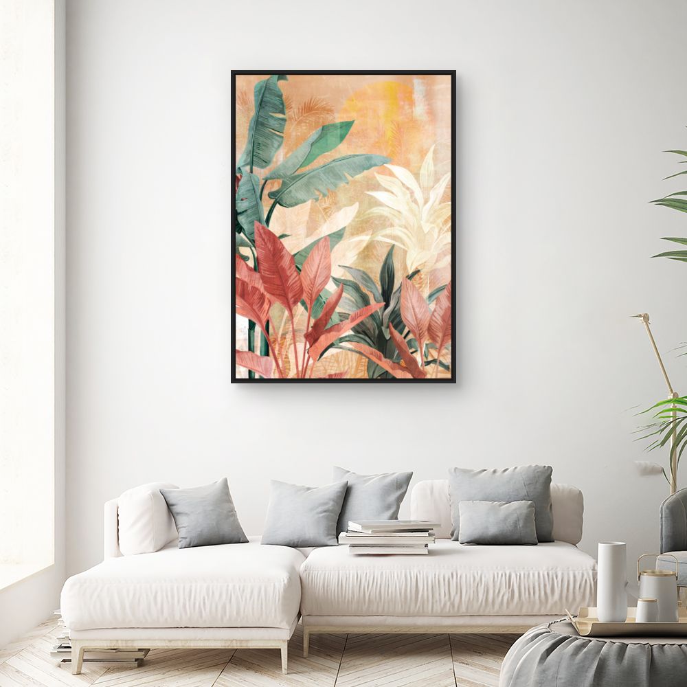 Tableau Feuillage exotique