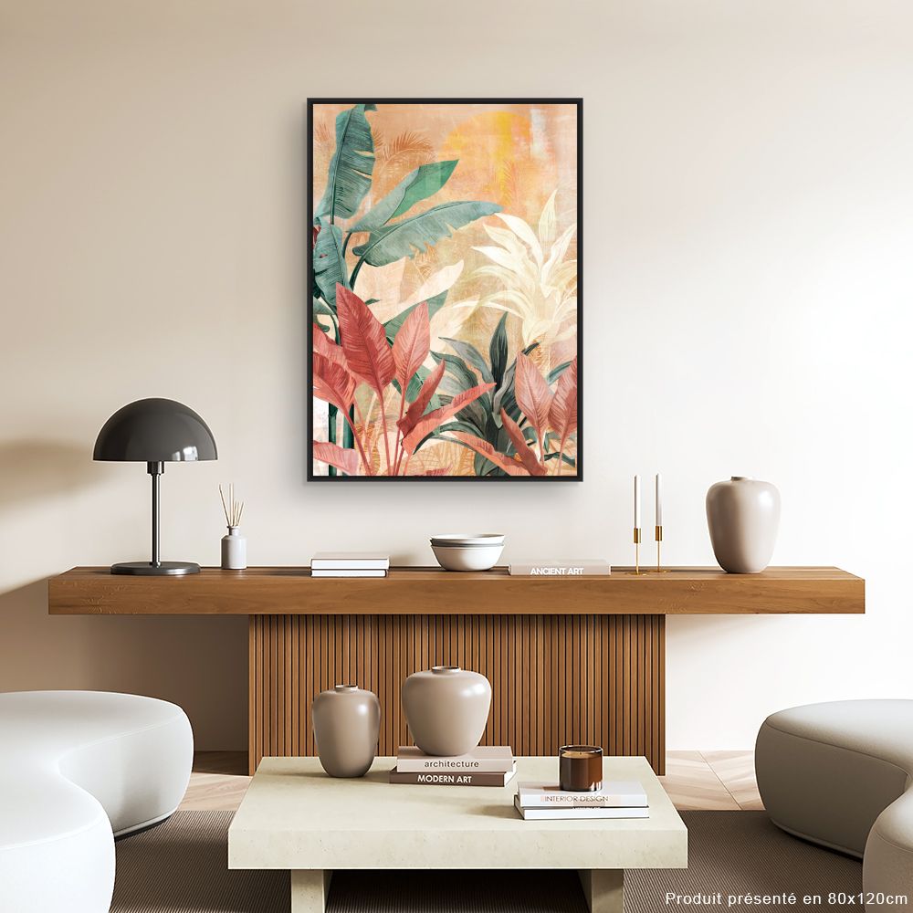 Tableau Feuillage exotique