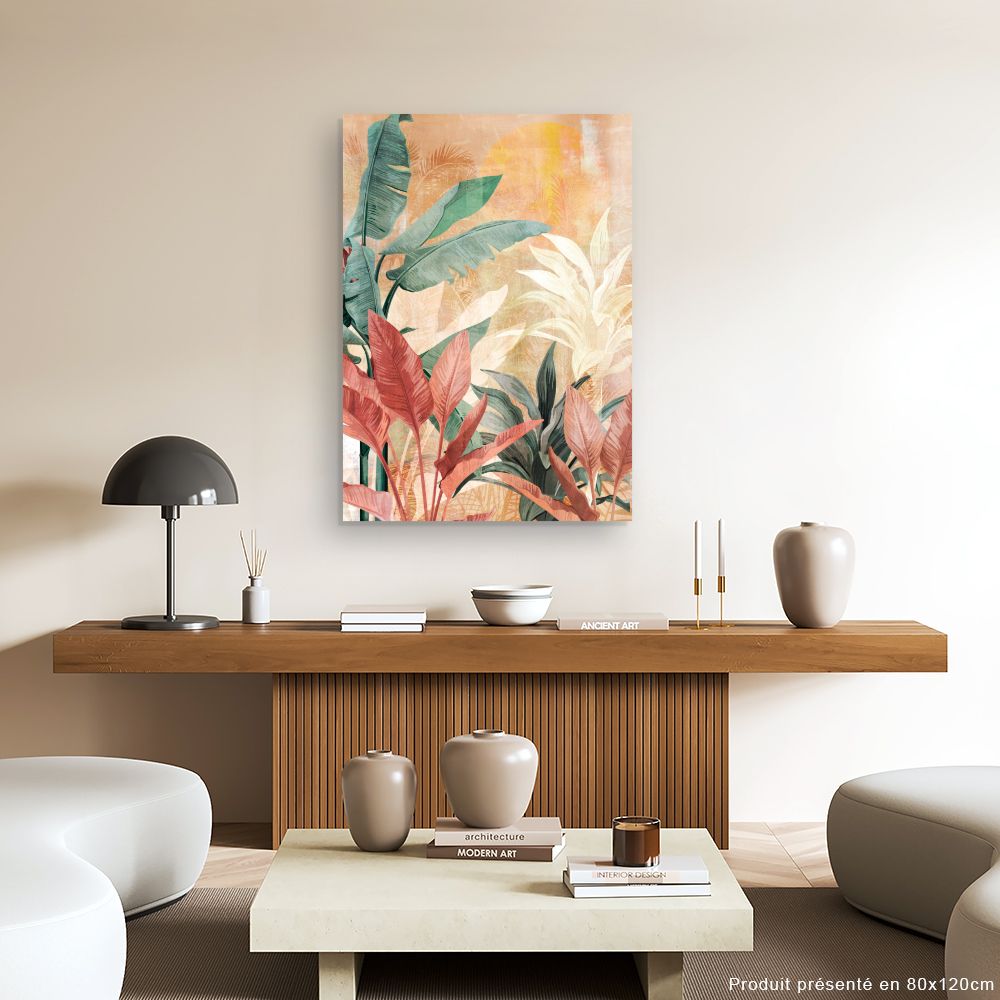 Tableau Feuillage exotique
