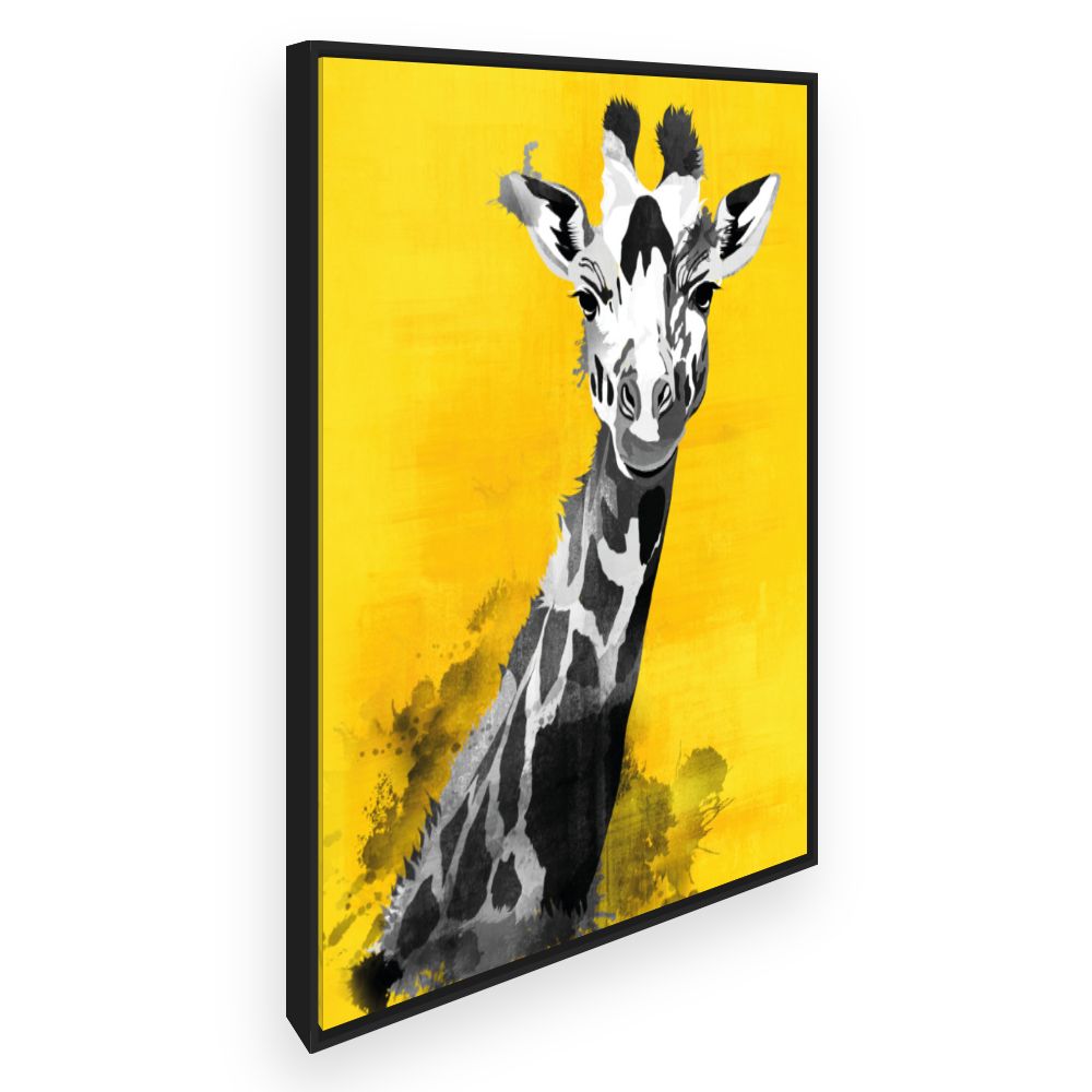 Toile Giraffe expressive