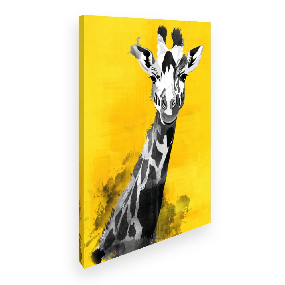Toile Giraffe expressive