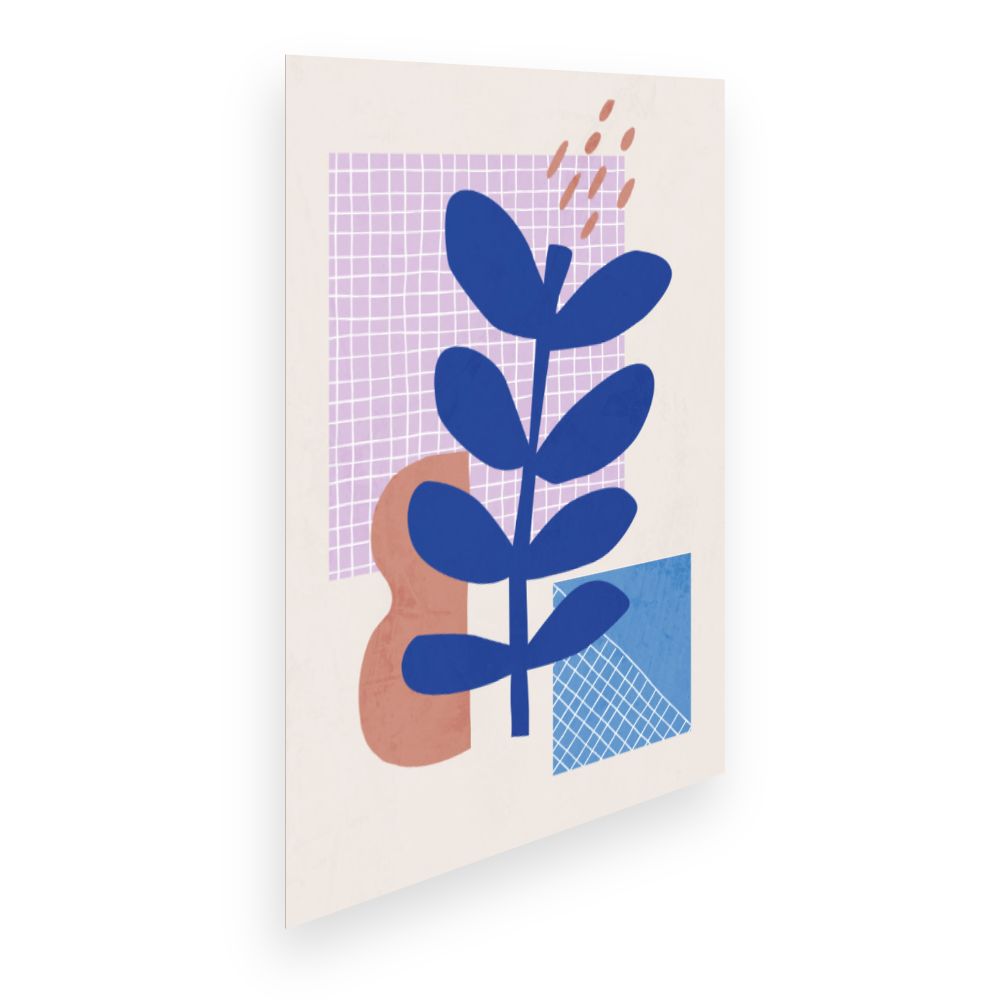 Affiche Feuilles géométriques modernes