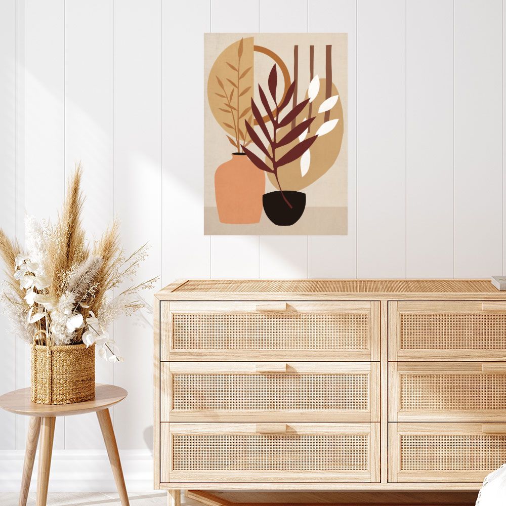 Affiche Feuilles abstraites