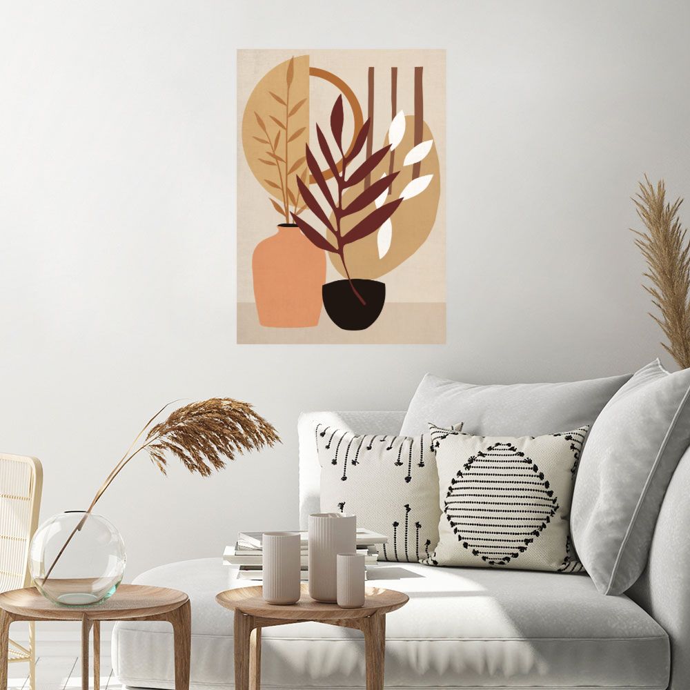 Affiche Feuilles abstraites