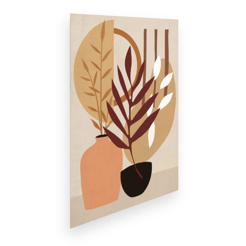 Affiche Feuilles abstraites
