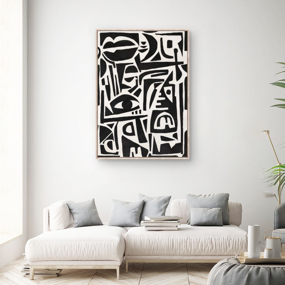 Tableau Visages abstraits