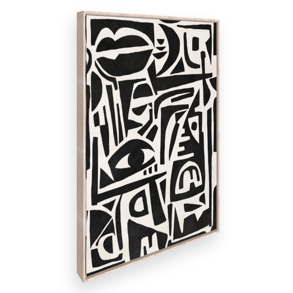 Toile Visages abstraits