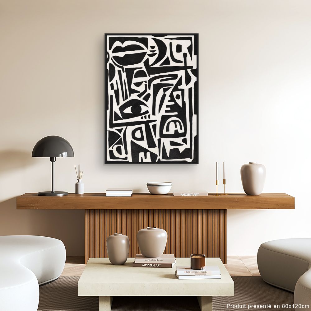 Tableau Visages abstraits