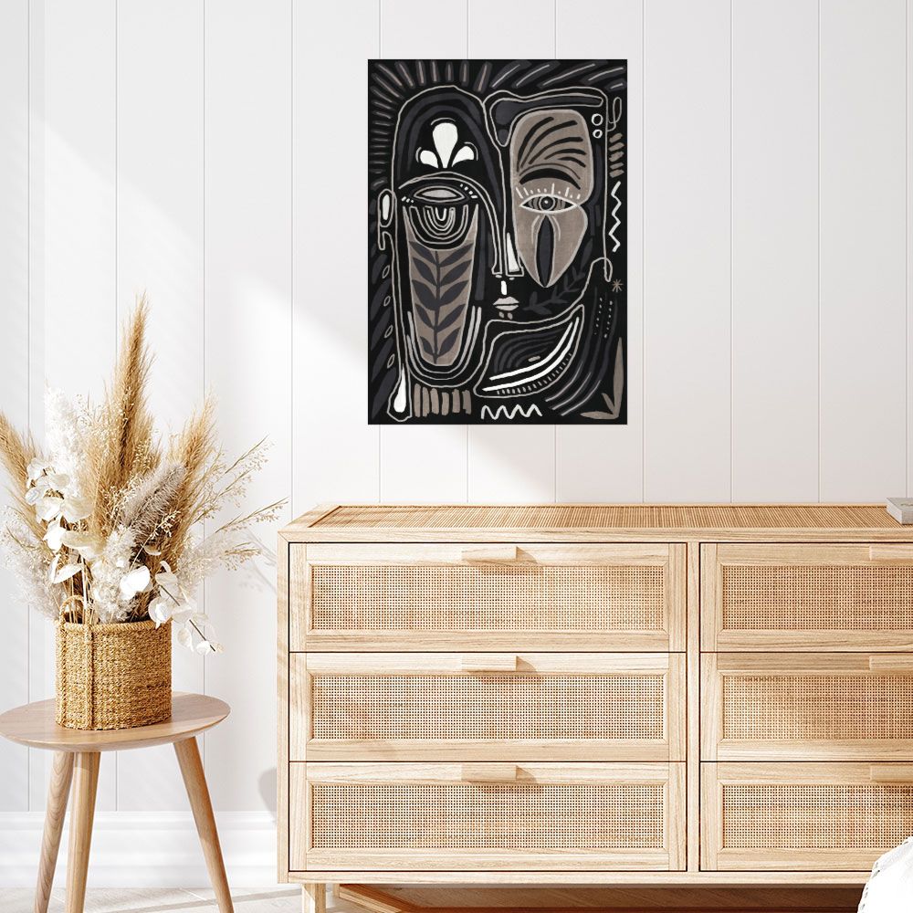 Affiche Masque abstrait