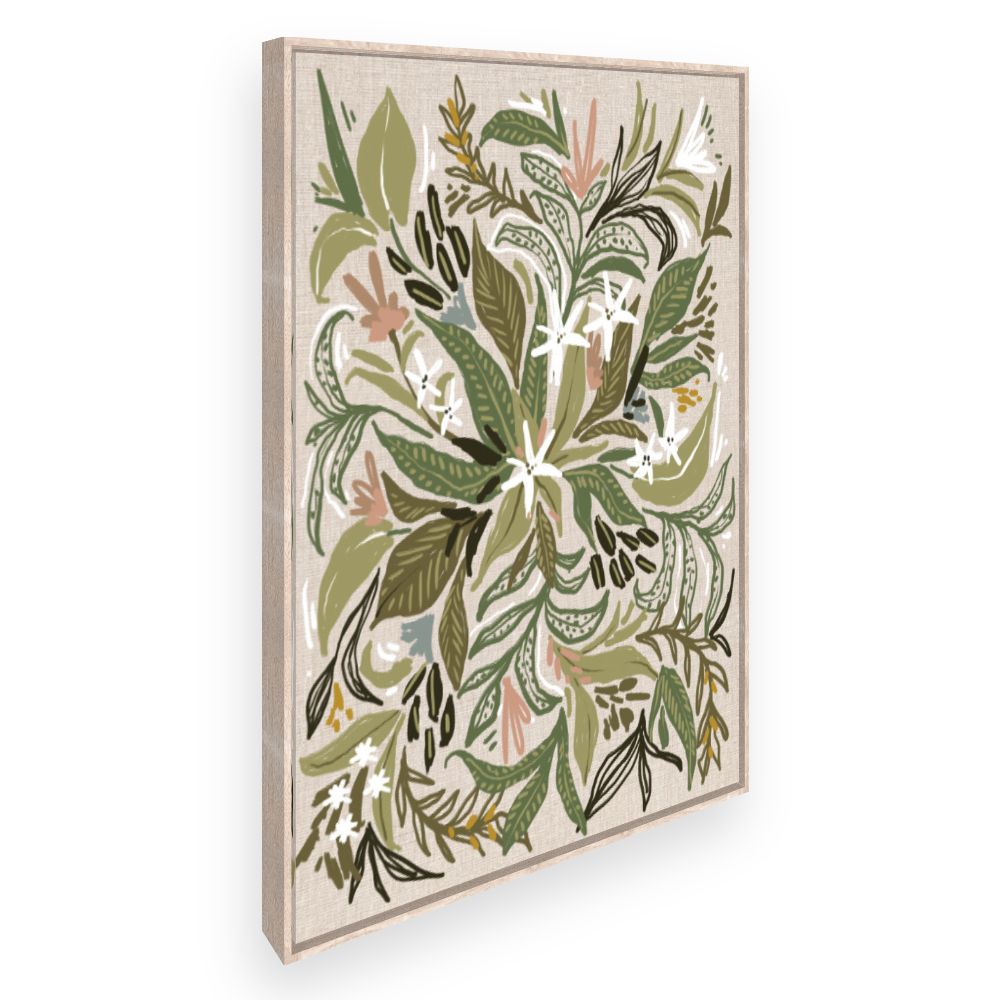Toile Fleurs luxuriantes