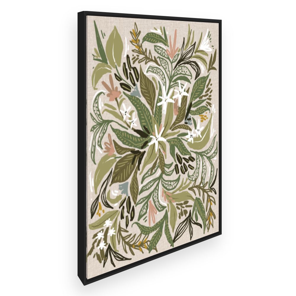 Toile Fleurs luxuriantes