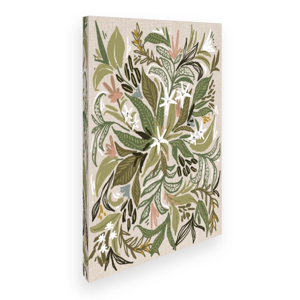 Toile Fleurs luxuriantes