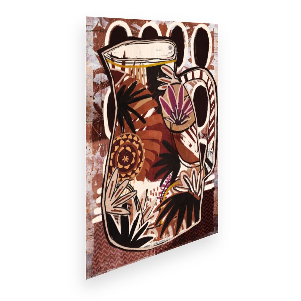 Affiche Pichet floral vibrant