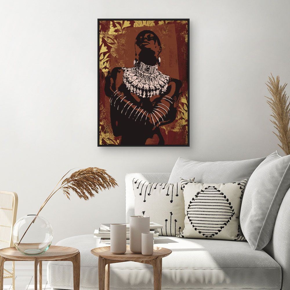 Tableau Éclat tribal doré