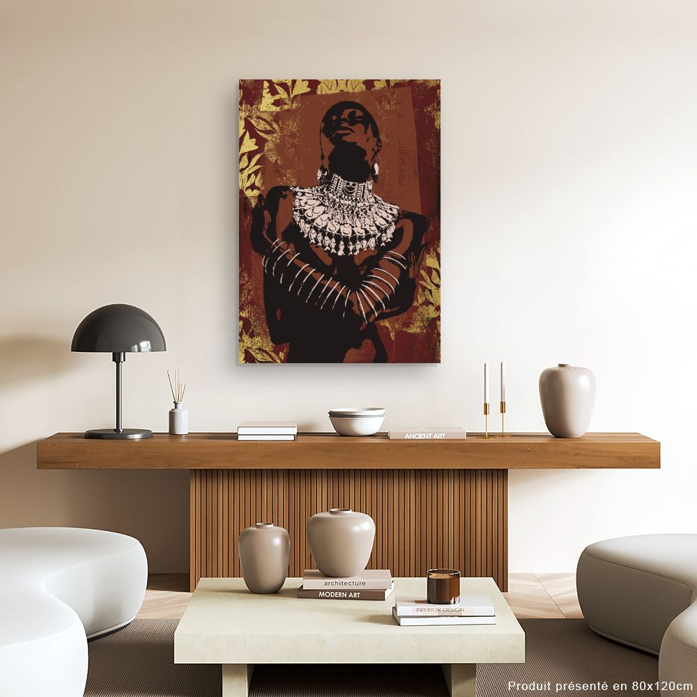 Tableau Éclat tribal doré