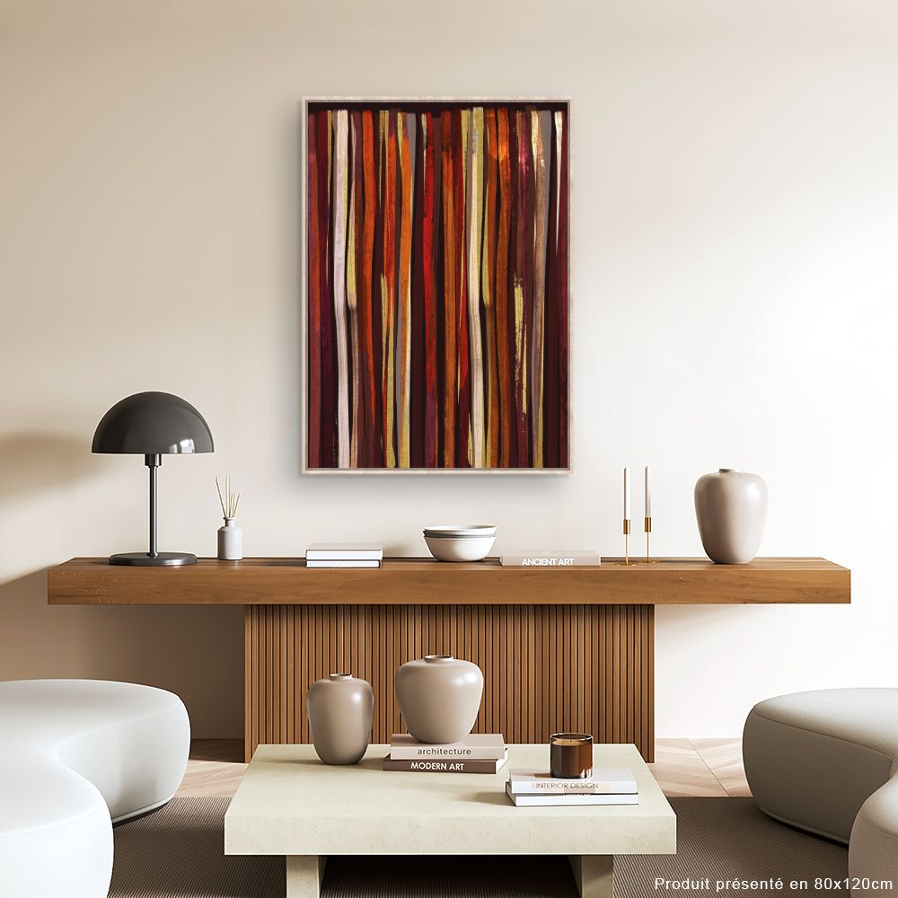 Tableau Lignes verticales éclatantes