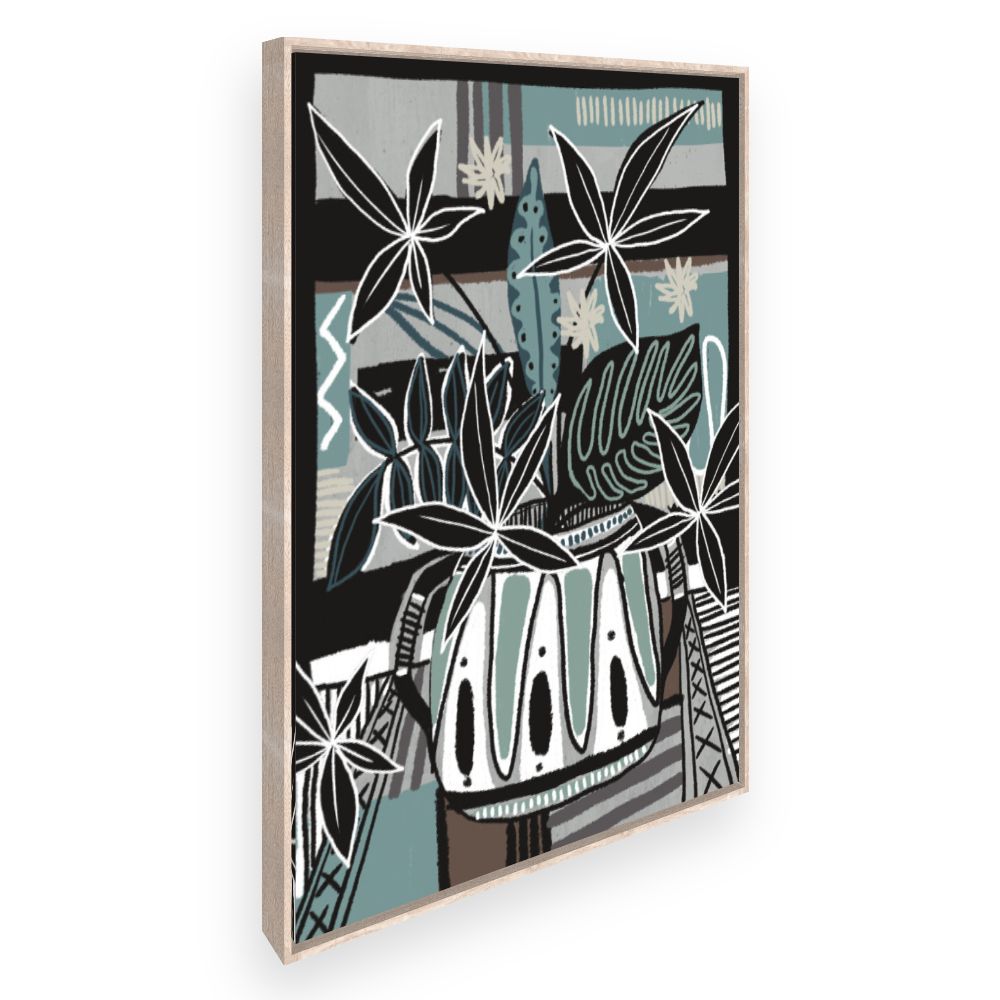 Toile Plantes graphiques